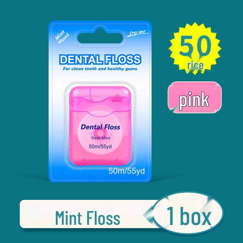 Minze gewachste ultrafeine Zahnseide 50m Box - Hochfester kieferorthopädischer Draht