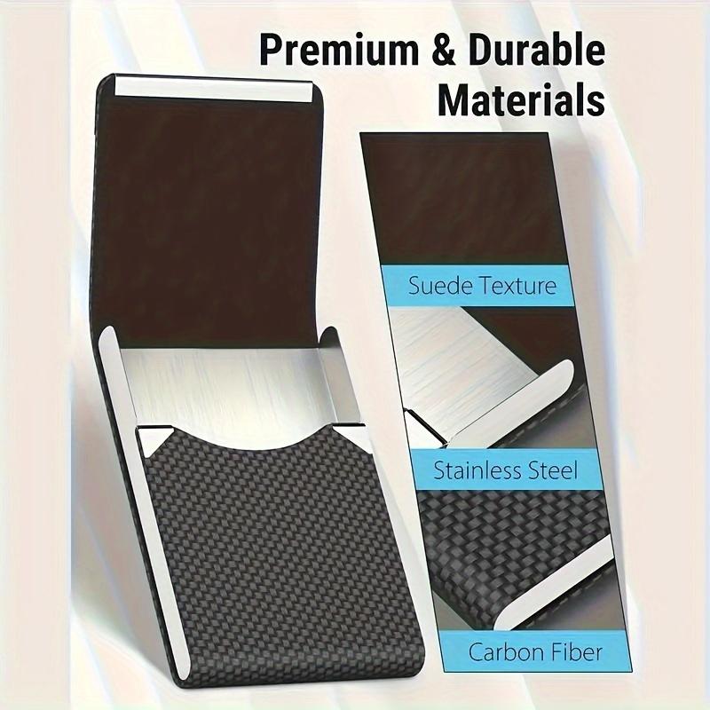 Elegant Black Business Card Holder - Perfect for Professionals and Travelers