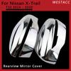 2 szt. ABS Chrome boczne lusterko wsteczne samochodu pokrywa dekoracyjna naklejka ochronna tapicerka dla Nissan X-Trail T32 2014- 