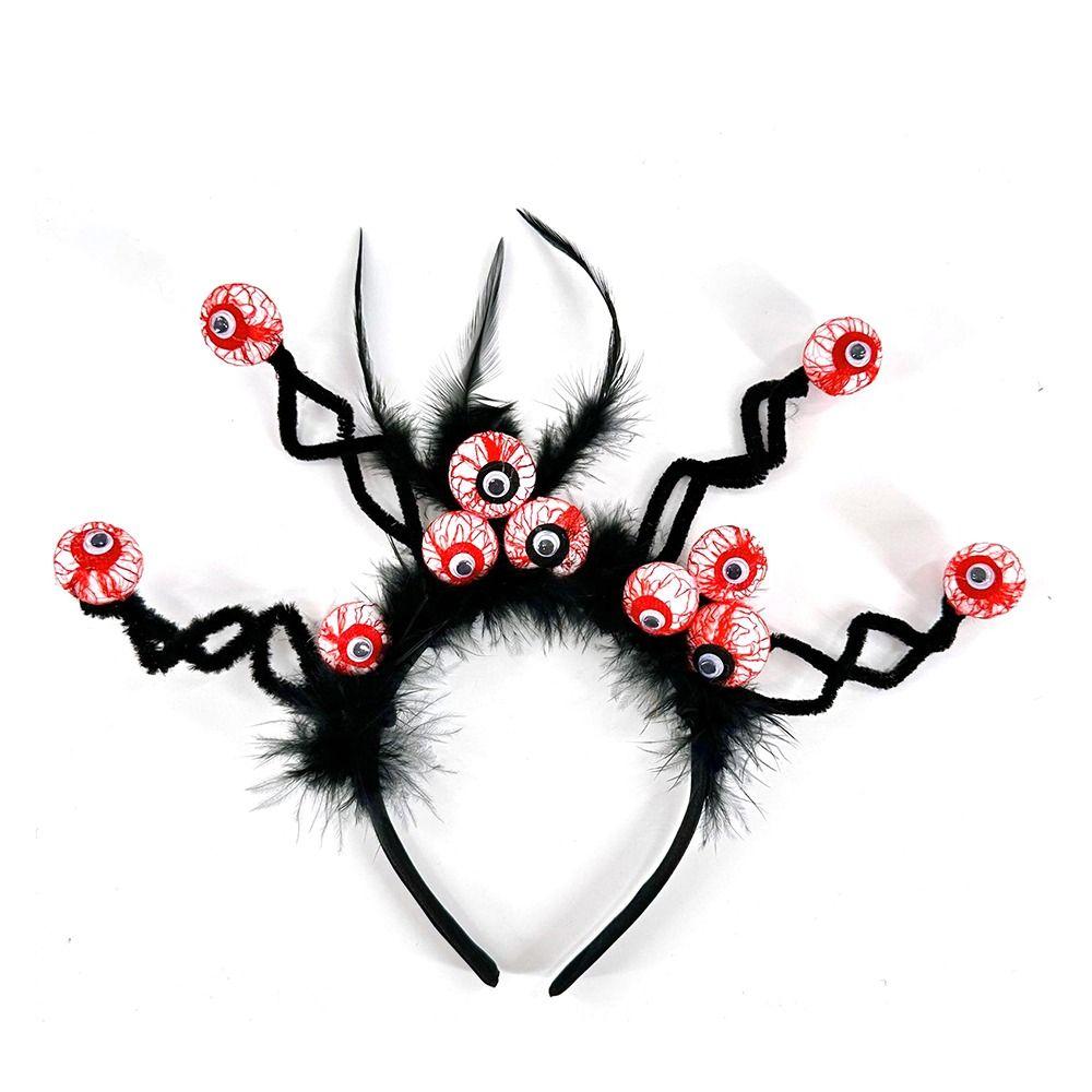 Lightweight Halloween Eyeball Headband Headdress Horror Hair Hoop Spooky Hairband  Festival