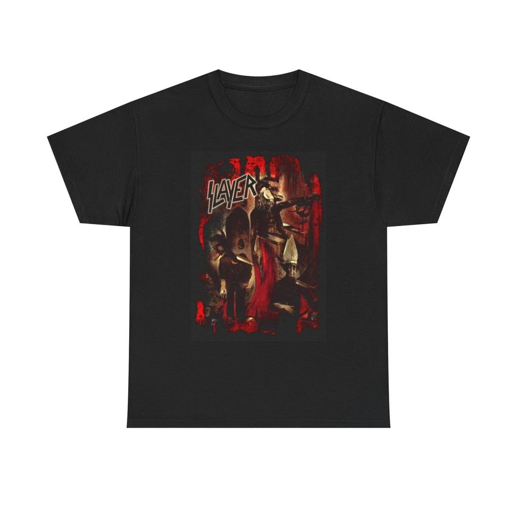 Slayer Graphic T Shirt Vintage Rock Metal Merch Retro Unisex Heavy Cotton Tee