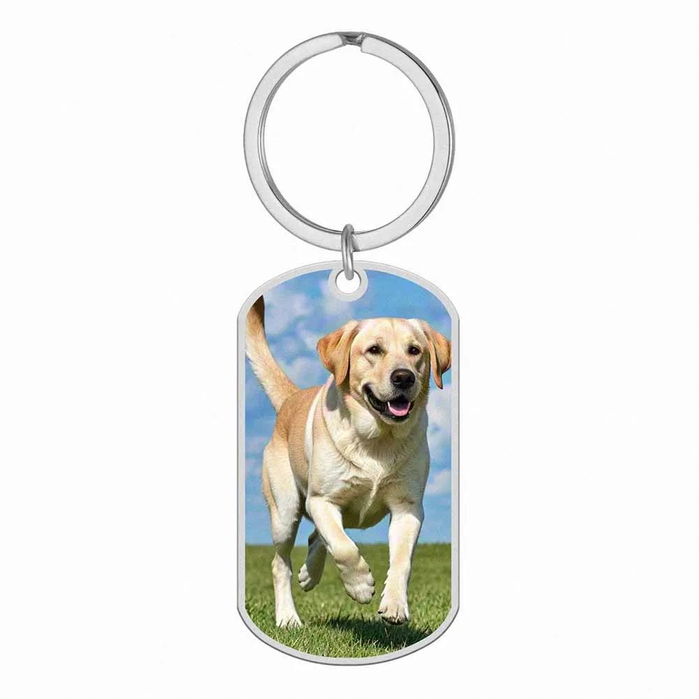 Amaxer Custom Keychain Double Sided Personalized Picture Text Keychains Engraving Photo Key chains Gifts for Women Boyfriend