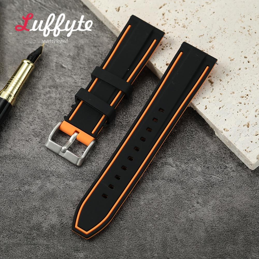 Soft Silicone Quick Release Watchband 20mm 22mm 24mm Universal Rubber Colorful Replacement Men Women Bracelet Watch Straps