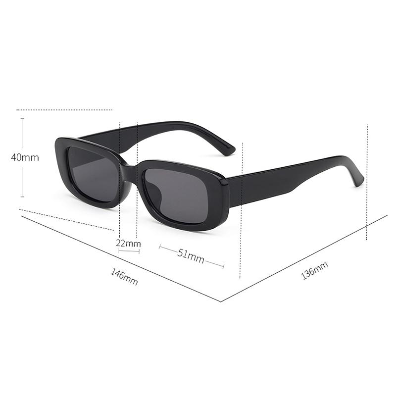 1Pc Retro Square Frame Sunglasses for Men and Women Driving UV400 Protection Street Shoots Classic Fashion Colorful Y2K Eyewear