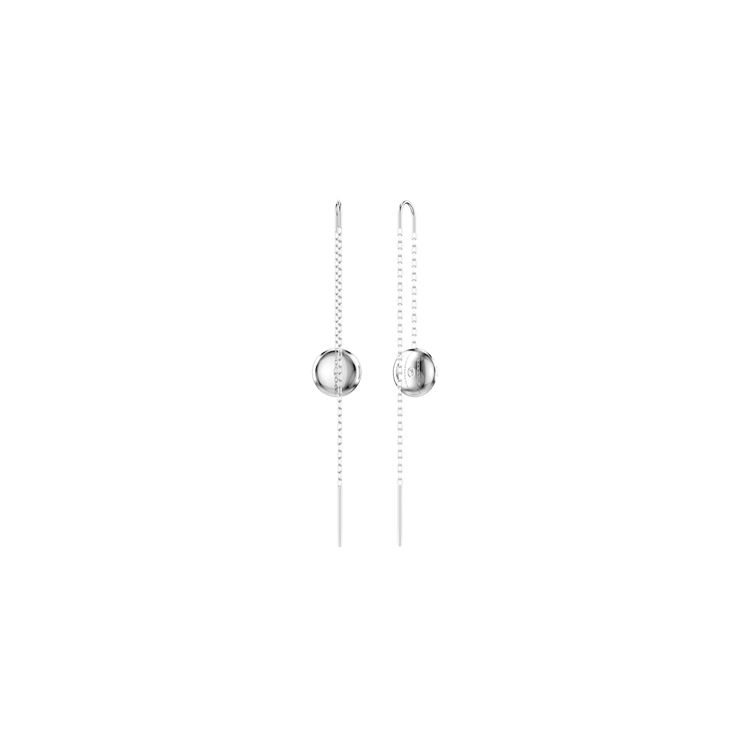 Swarovski Sublima Rhodium Plated Crystal Earrings Women earrings Silver 5683448 Brand Shopping Bag