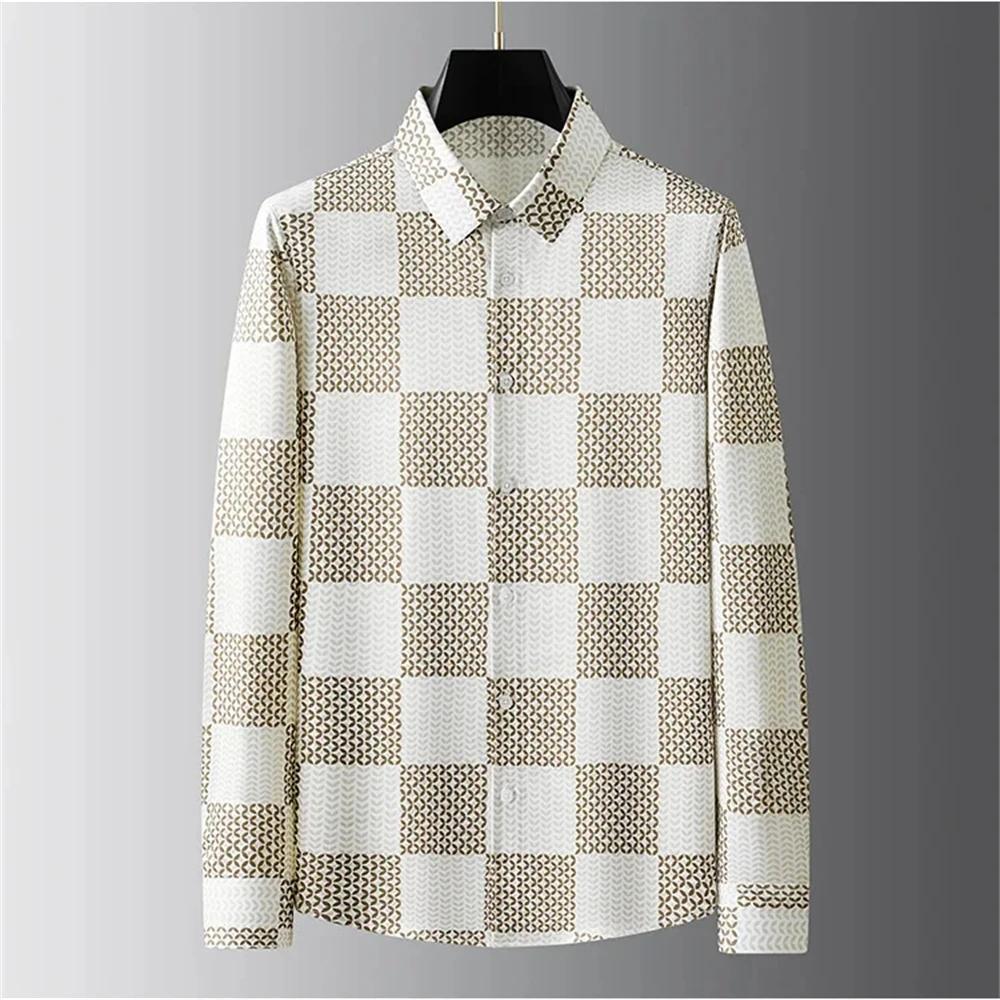 

3d Digital Print Shirt Men s Long Sleeve Slim Fit Casual Shirt High Quality Fashion Extra Large Size Men s Clothing Spring 3XL