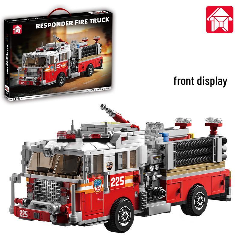 Kuaile Yi Fire Truck Rescue Vehicle Building Blocks - 2026 Children s Educational Toy