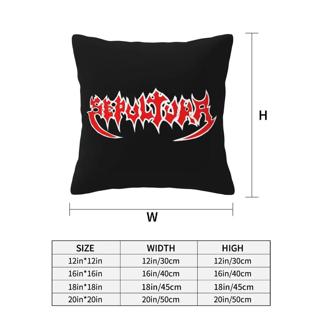 Sepultura Slayer Death Metal 2 Pcs Square Pillowcase Pillow Cover Cushion Decor Comfort Throw Pillow For Home Bedroom