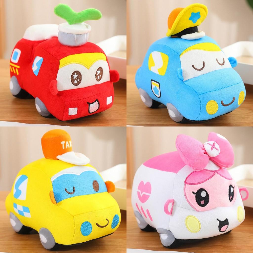 Planet Car Doll Boy Sleeping Pillow Doll Plush Toy Fire Truck Kids Gift Festival