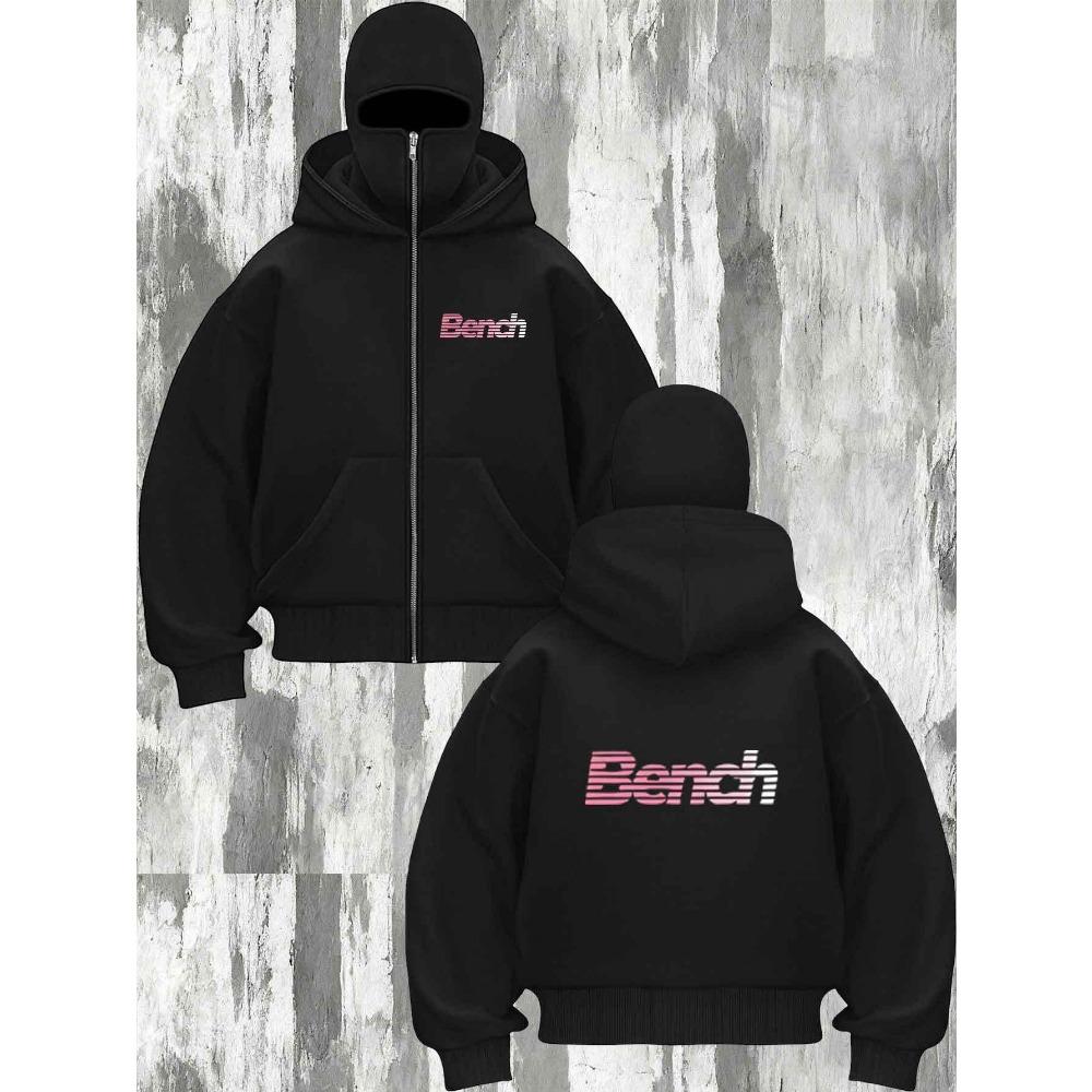 Men s and Women s Winter Couple Hooded Zipper Hooded Jacket, Loose Jacket with Pocket S