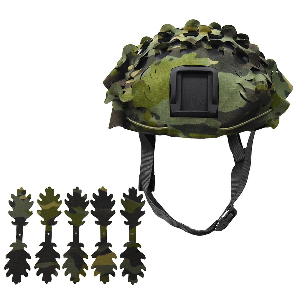 Copertura per Casco 3D Leggera Tagliata al Laser Copertura Mimetica per la Maggior Parte dei Caschi Tattico Caccia Wargame