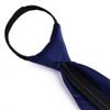 Blue Black Necktie Adjustable Zipper Tie Elegant Wedding Groom Tie  Gifts