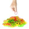 GLUN Elastic Bands 2 Inches Fluorescent Color Rubber Band for School, Home and Office Use High-Quality, Durable and Brig