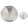 Stainless Steel Leak Proof Cup Lids 7.5/14CM Durable Dust-proof Mug Cover Kitchen Fresh Keeping Drink Lid for Food Storage