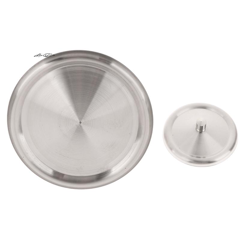 Stainless Steel Leak Proof Cup Lids 7.5/14CM Durable Dust-proof Mug Cover Kitchen Fresh Keeping Drink Lid for Food Storage