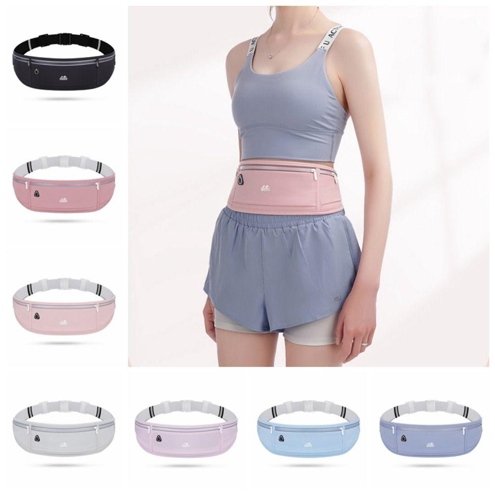 Waterproof Sports Fanny Pack Invisible Women Running Belt Pouch Phone Pocket for Running  Gym
