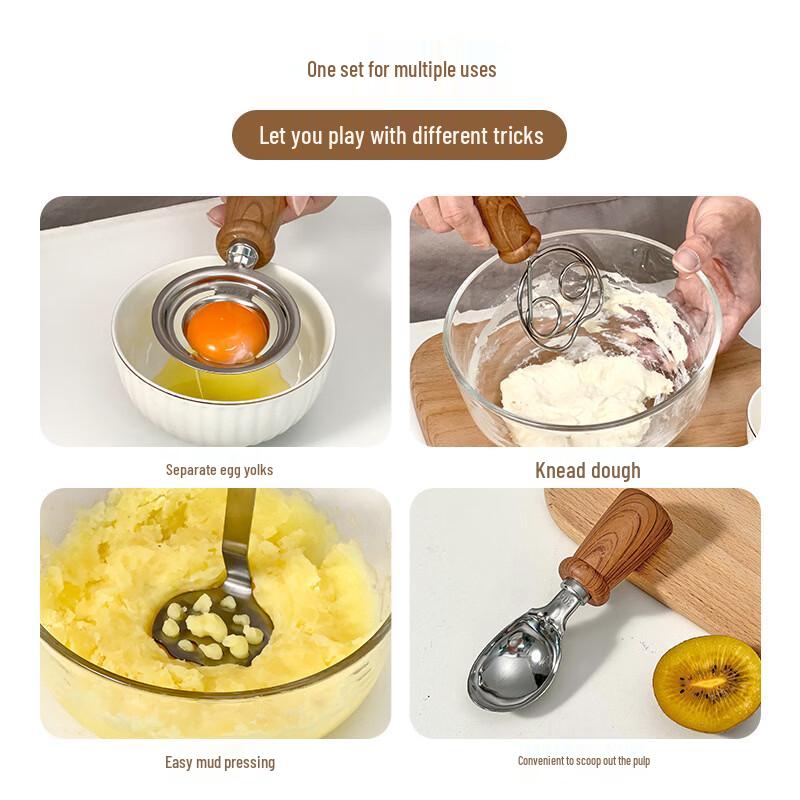 MDNG Wooden Handle Potato Masher