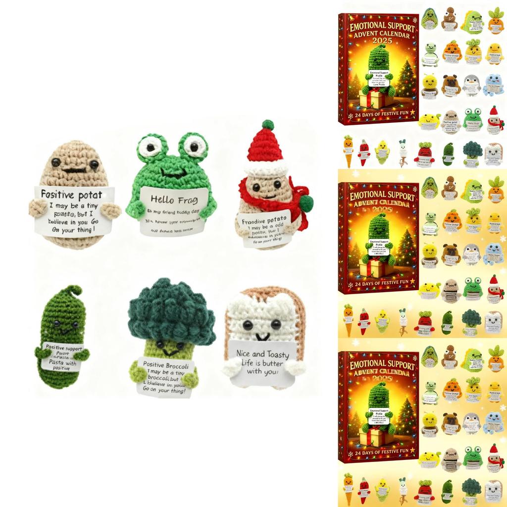 Emotional Support Weihnachts-Countdown-Kalender Spielzeug mit gewebtem Material für Familien- und Kinderspaß