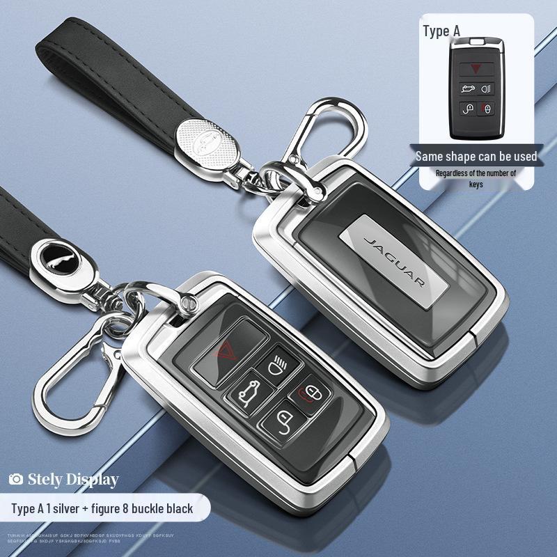 Jaguar Key Case: Aluminum Alloy Shell for XEL, XFL, F-Pace, XJL, XF, XE, F-Type Models