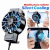 Mute Portable Phone Cooler Air-Cooled Mini Cooling Fan Phone Cooling Fan  for Gaming Enthusiasts