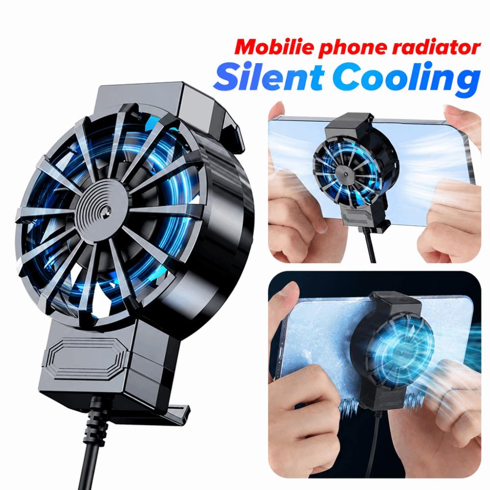 Mute Portable Phone Cooler Air-Cooled Mini Cooling Fan Phone Cooling Fan  for Gaming Enthusiasts