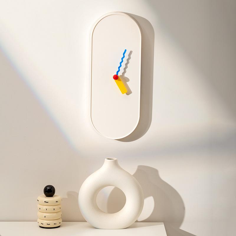 Cream-style Clock, Home Soft Decoration, Desktop Display, Silent Wall Clock, Freestanding Clock