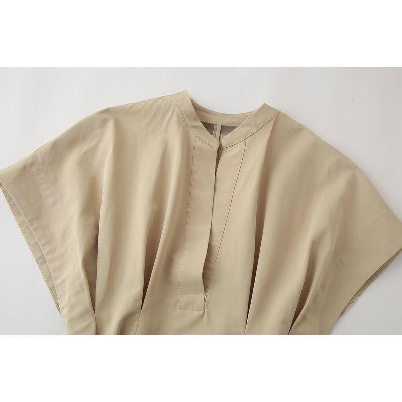 Kaslead New Arrival Women's Clothing Fashion Style Fashion Casual Pleated Short Dress 4043058