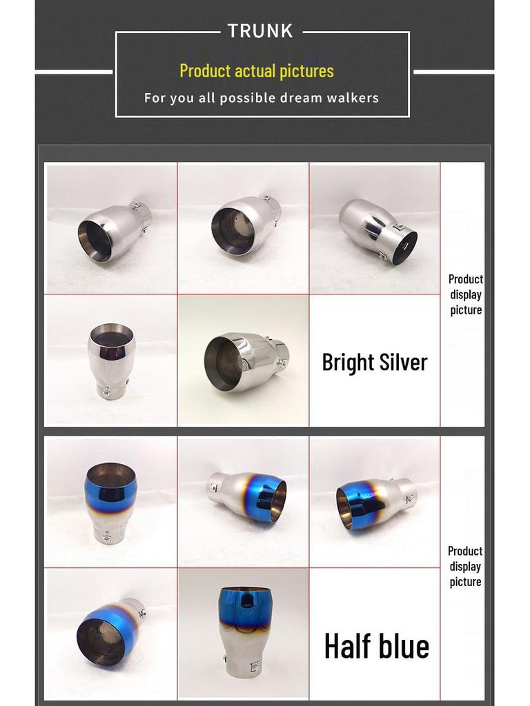 Compatible Tailpipe for Toyota Prado, CRV, Haval H6, Reiz, ASX, Journey, Vitara, and Pajero Sport