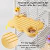 Rectangle Parrot Perch Stand Anti Slip Hanging Feeding Platform  Cage Accessories