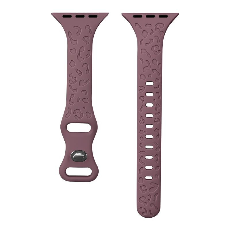 Engraved Strap For Apple Watch Bands 40mm 44mm 41mm 45mm 46 49mm Slim Silicone Bracelet Iwatch Series 9 8 7 3 Ultra 2 Se 10 Band