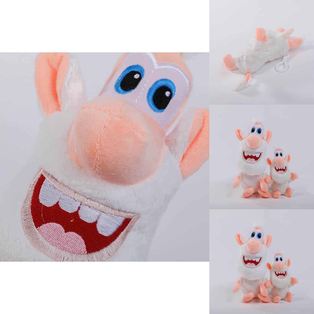 Adorable Anime Buba Boba White Pig Brownie Plush Soft Stuffed Toy For Kids