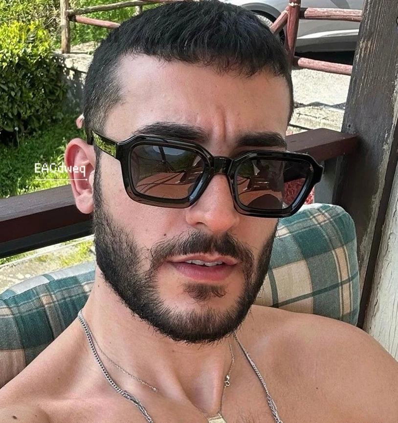 New Vintage Square Man Sunglasses Casual Trends Glasses Women Popular Eyepieces Sunglass Uv400