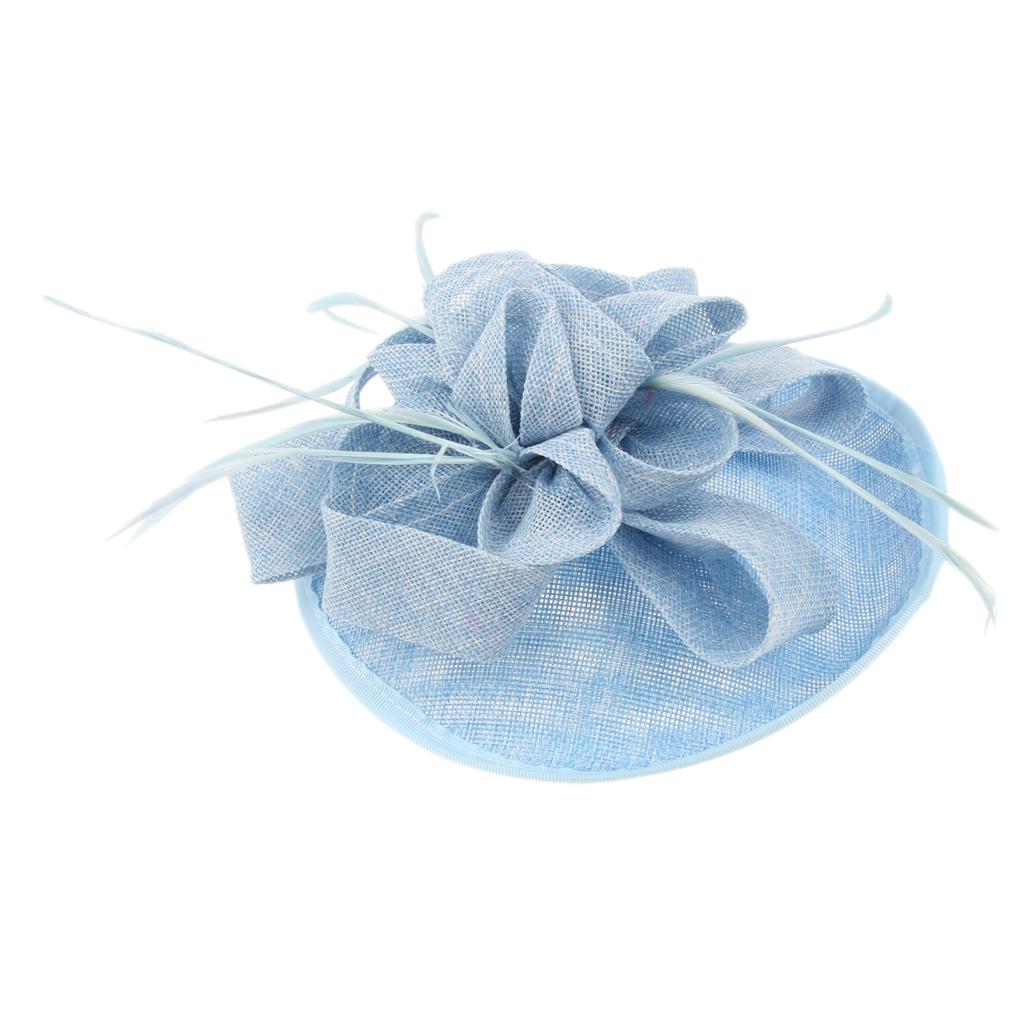 Womens Bridal Feather Fascinator 