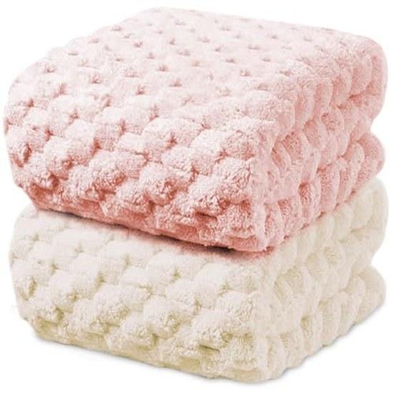 AYO Bath Towel 2 Colors Pieces Set 60120cm Microfiber Three-Dimensional Puffed Special Weave Hotel Specification Plush High Absorbency Durable Low +