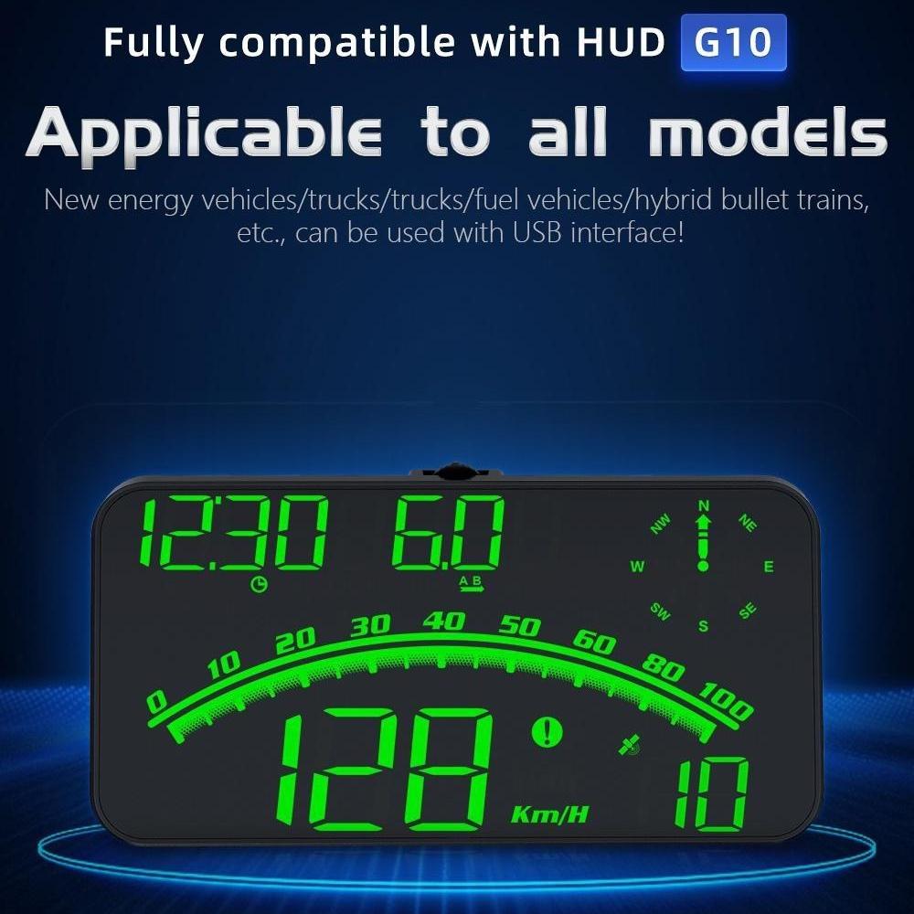 New Digital Speedometer Universal GPS Car HUD Head Up Display MPH Overspeed Alarm