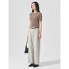 Cut-Out Damage Denim Light Gray