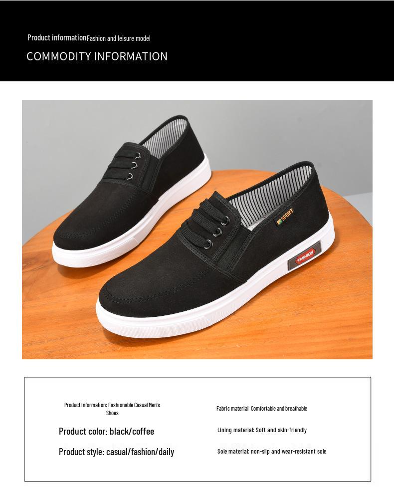 Men's Casual Slip-on Breathable Cloth Shoes for Driving