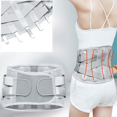 Adjustable Lumbar Support Belt with Steel Bars Back Brace Support Belt Waist Trainer Trimmer for