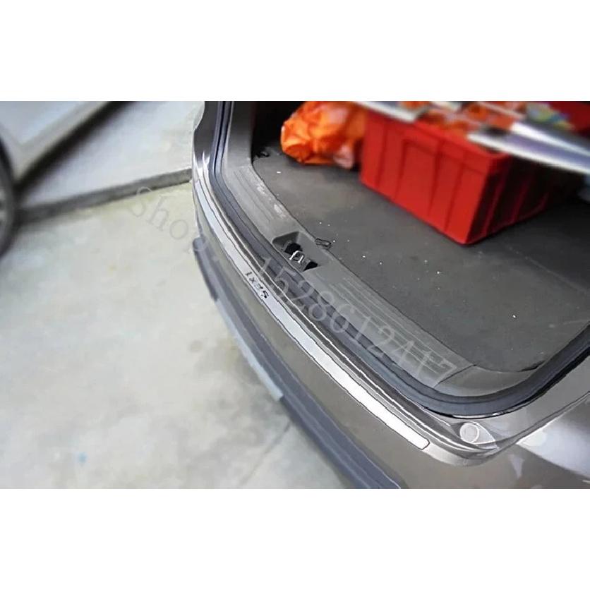 For Hyundai Ix35 2009 2010 2011~2017 Stainless Steel Rear Bumper Protector Sill Trunk Tread Plate Trim Stickers Accessories