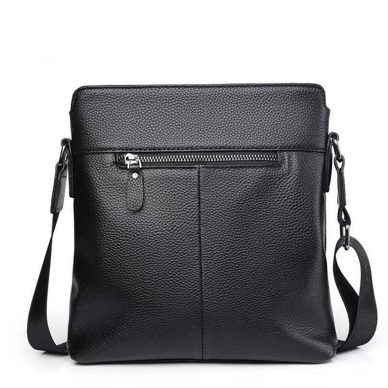 High End Shoulder Bag Men s Leather Casual Top Layer Cowhide Men s Bag Vertical Small Backpack Soft Leather Crossbody Bag