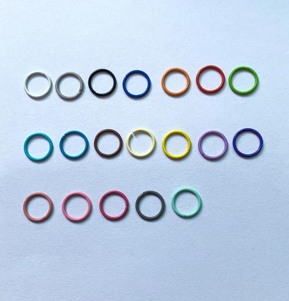 Bulk 1000pcs Colorful Jump Ring Earring Bracelet Accessory Opener Ring Maker for Earring Key Chain Connector Jewelry Findings