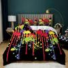Personalized Dirty Rainbow Bed Three-piece Digital Printing Kit