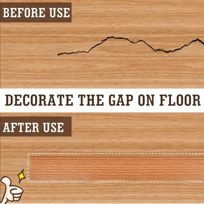 1PC 2m/78.74inch Self-adhesive Wood-like Floor Transition Strip Edge Sealing Strip Floor Joint Strip Pvc Wear-resistant