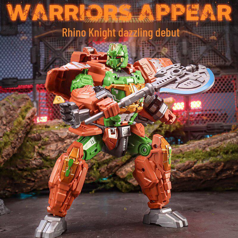 Transforming Toy: Captain Chimpanzee & Rhino Super Warrior Figure for Kids