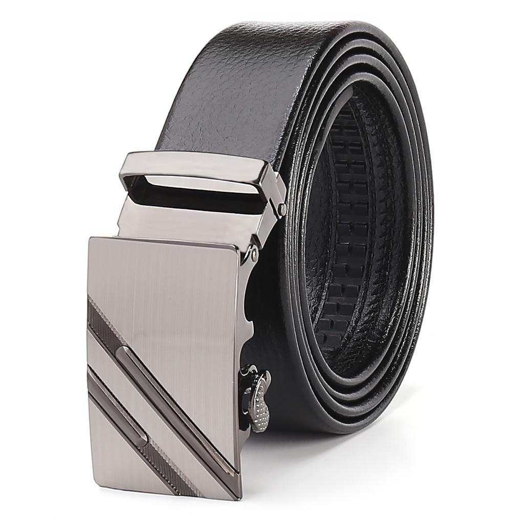 Cintura da Uomo Automatica con Fibbia Business - Bordo Rivestito in TPU, Cintura Elegante Premium per Abbigliamento Formale