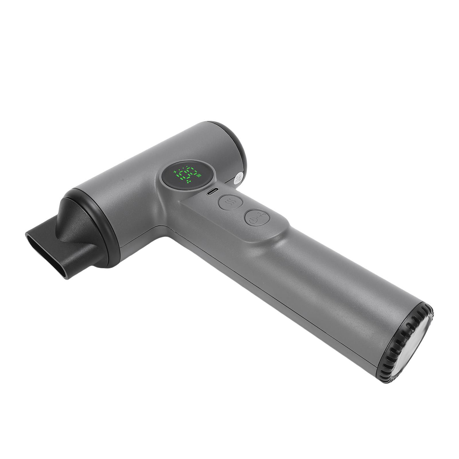 

Cordless Hair Dryer 200W 15600mAh USB Rechargeable Cold Hot Wind Portable Hair Blow Dryer for Travel Camping