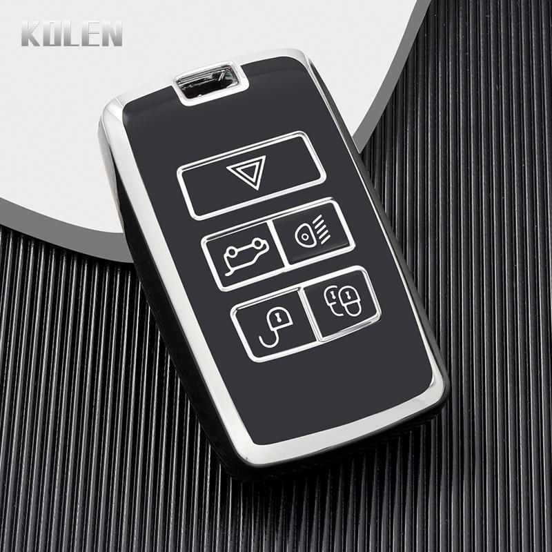 

Tpu Car Remote Key Case Cover Shell Fob For Land Rover Range Rover Evoque Discovery Sport Velar For Jaguar Xe E-Pace Xf Keychain