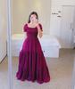 2025 Spring/Summer European & American Women's One-Shoulder Floral Long Fairy Dress