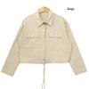 Jacket for Women Short Style Snap Button Date Outfits Korea Fashion
