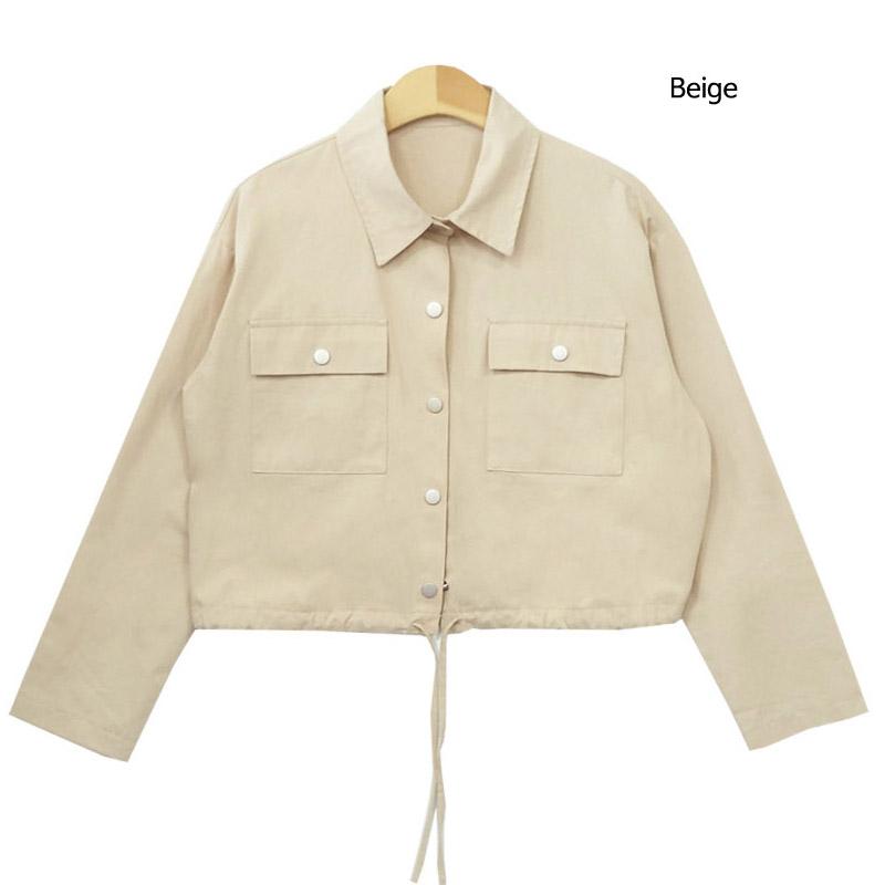 Jacket for Women Short Style Snap Button Date Outfits Korea Fashion